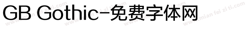 GB Gothic字体转换
